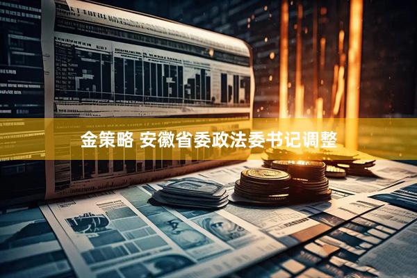 金策略 安徽省委政法委书记调整